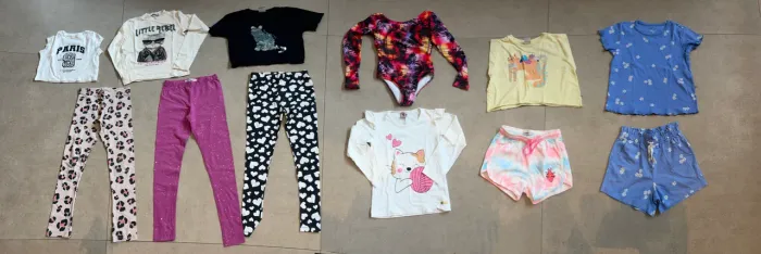 Lote roupas infantil menina TAM 10 - com 12 peças 
