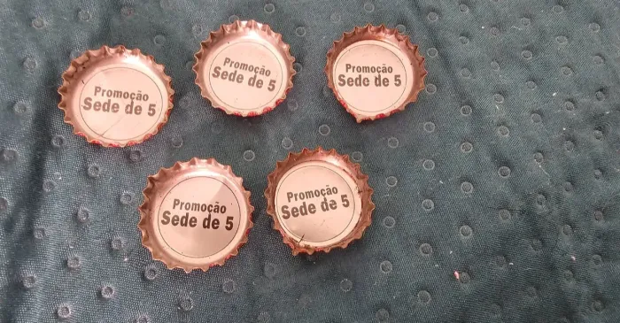 Coleção de tampinhas promocionais "Sede de 5"coca cola futgude. Raridade pra colecionador