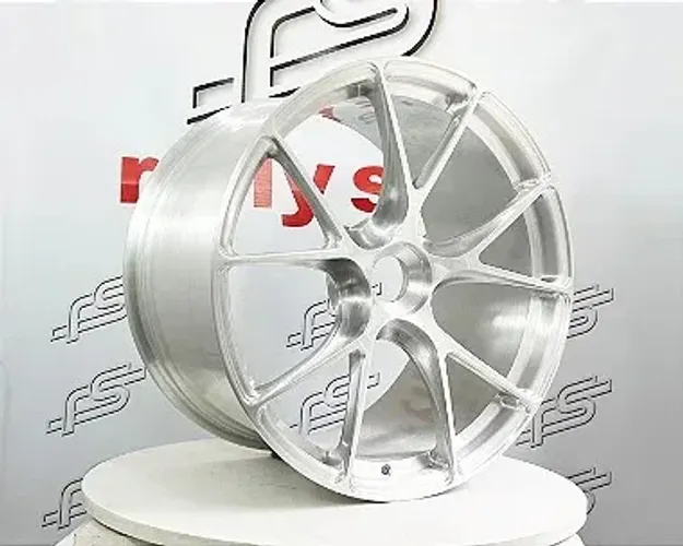 jogo de Roda Porsche 911 Turbo S Aço Escovado Center Lock - 20x9,5 e 21x11 Offset 44 e 70 
