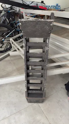 Rampa P/ Carregar Moto Alumínio - dobrável reforçada 