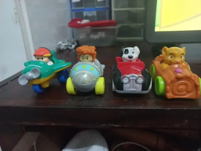 Coleção carrinhos littlepeople fisher price 