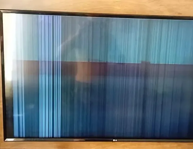 TV LG com defeito na tela-