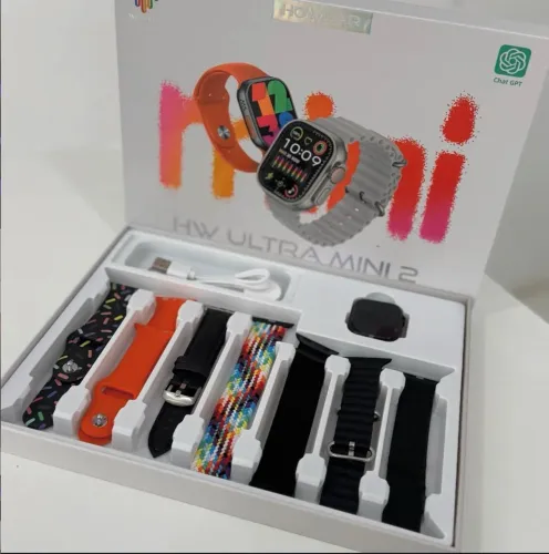 Smartwatch HW Ultra Mini 2 - com diversas pulseiras