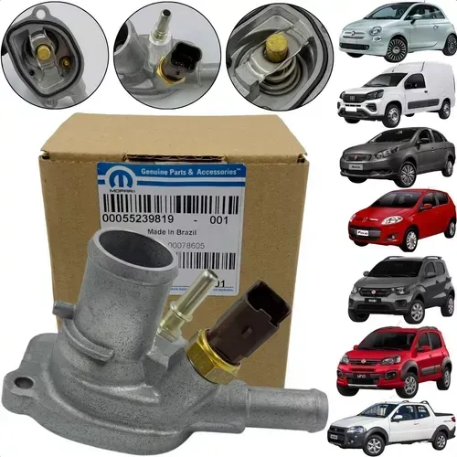 Válvula Termostática Fiat Palio Uno Siena Fiorino Strada Punto Fire Evo 1.0 / 1.4