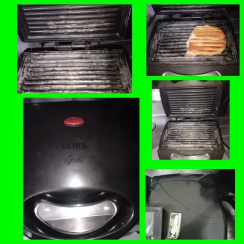 Sanduicheira grill Mondial com detalhes de trincado