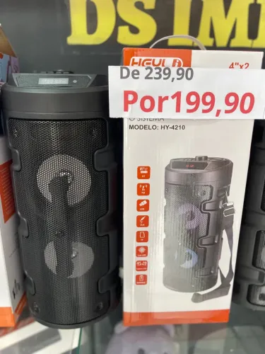 Caixa de Som Portátil Modelo HY-4210 promoção dia dos namorados