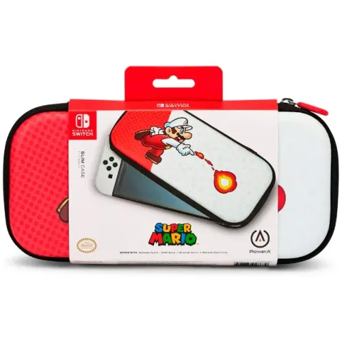 Case Protetora Mario Fireball para Nintendo Switch | PowerA | A Pronta Entrega!