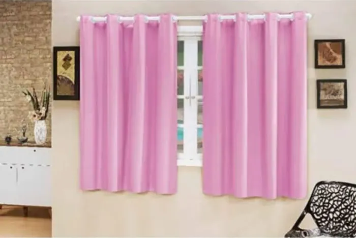 Cortinas Blackout Pink 2,20m x 1,30 Corta Luz 100%