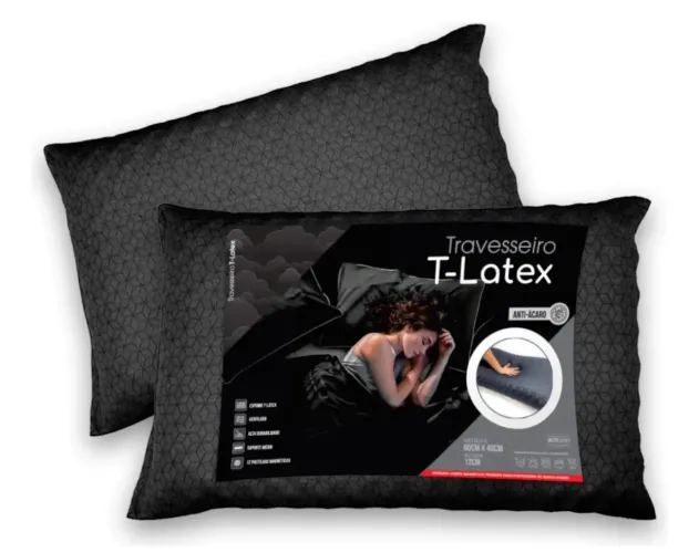 Travesseiro Magnético T-Latex Anti-Ácaro 60x40cm