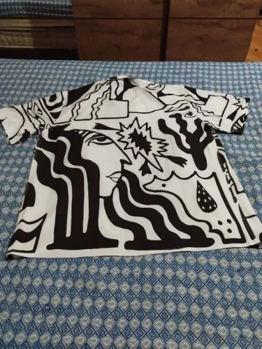 Camisa Manga Curta original Barra Crew xgg Estampa Abstrata