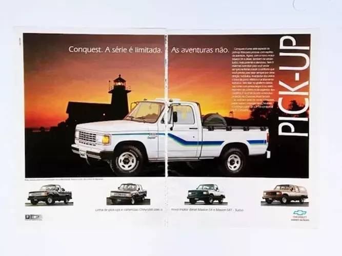 Propaganda de Revista Chevrolet D20 Conquest 1992