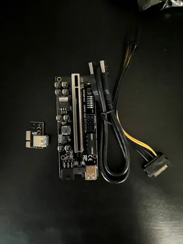 Placa Riser Express Adaptador PCI-E 1X para 16X *NOVO*