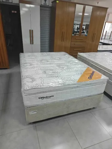 Cama Box Casal New Freedom Molas Ensacadas 1,38x1,88x0,32cm - Ortobom Direto da fabrica