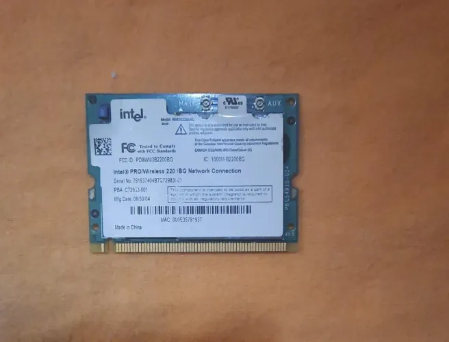 Placa de Rede Intel Wireless - Rara e exclusiva.