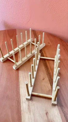 Porta pratos bambu 