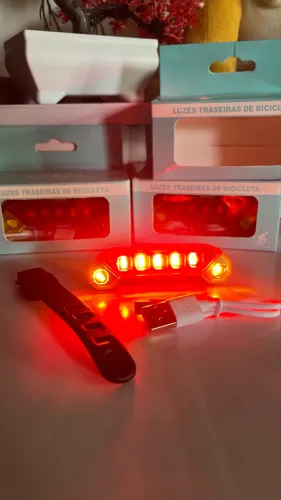Sinalizador de bike led traseiro 