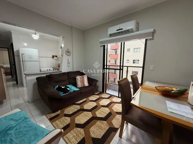 Apartamento à venda no Tupi em Praia Grande-SP | 1 dormitório, 200m da praia e lazer compl
