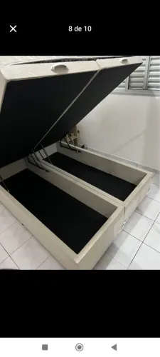 CAMA BOX BAÚ KING SUPER REFORÇADA