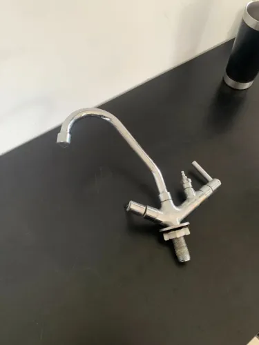 Torneira de inox para pia com ponteira bico para filtro eletrico