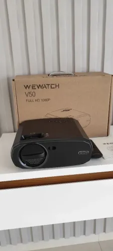 Projetor WEWATCH V50 FuII HD 1080P+Tripe