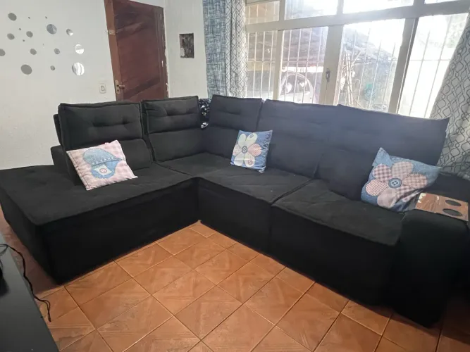 Vendo sofá grande de canto retail com molas sacadas