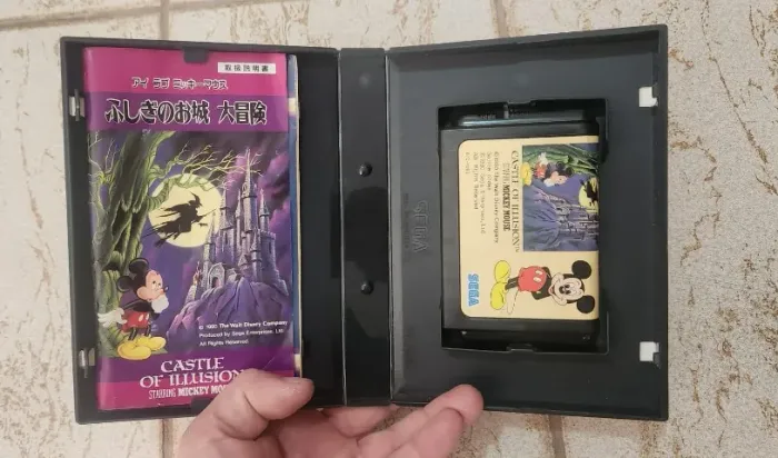 Jogo Mickey Castle of Ilusion Mega Drive original Completo JP