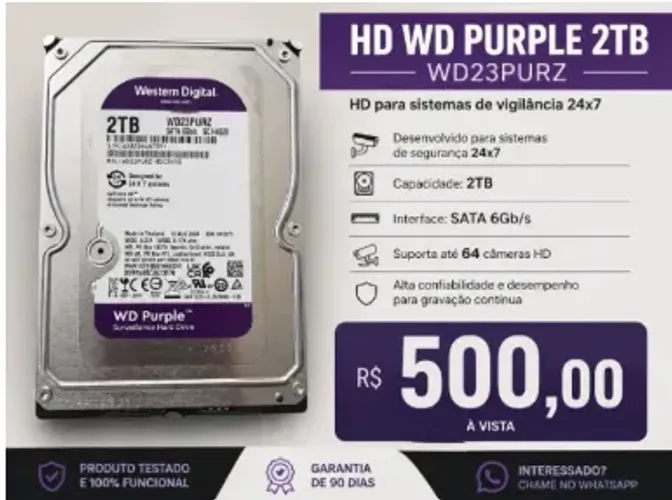 HD WD PURPLE 2TB