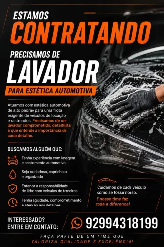 Lavador, polidor, montador 