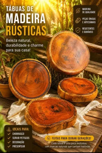 Tábuas de churrasco de madeira 