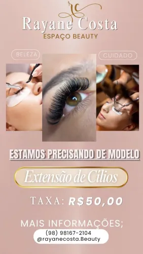 Precisamos de modelos de Cílios