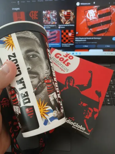 Copo do Flamengo Uruguaios - Novo e Esgotado + Brinde