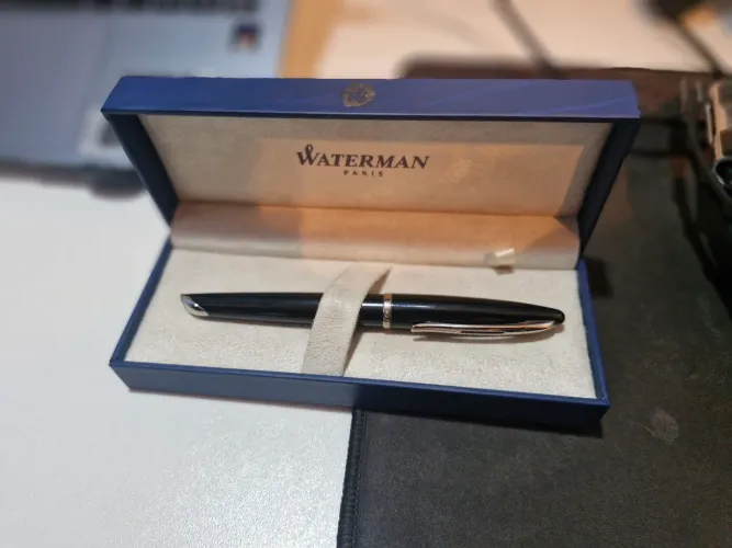 Waterman carène caneta tinteiro pena ouro 18k