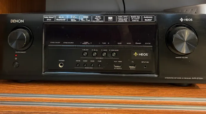 Kit Home Theater: Receiver Denon AVR-S730H 7.2 4K + Sub Jamo 210 200W