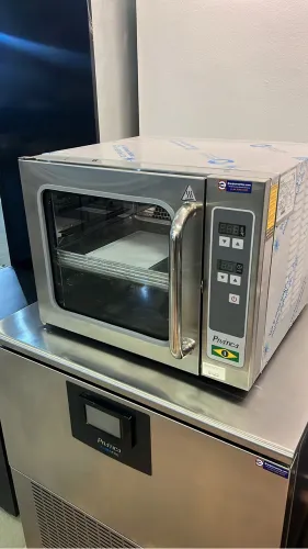 Forno elétrico 4 assadeiras Prática Miniconv sem vapor novo 