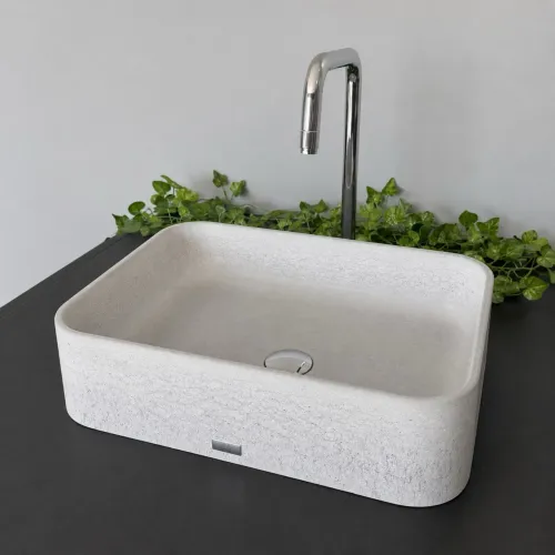 Pia para Banheiro e Lavabo de Concreto Cuba Apoio Sobrepor