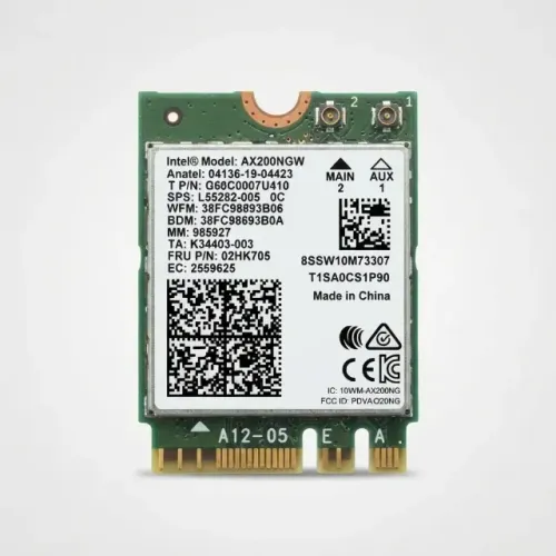 Placa Wi-fi 6 Intel Ax200ngw Dual Band Bt 5.0 Pcie