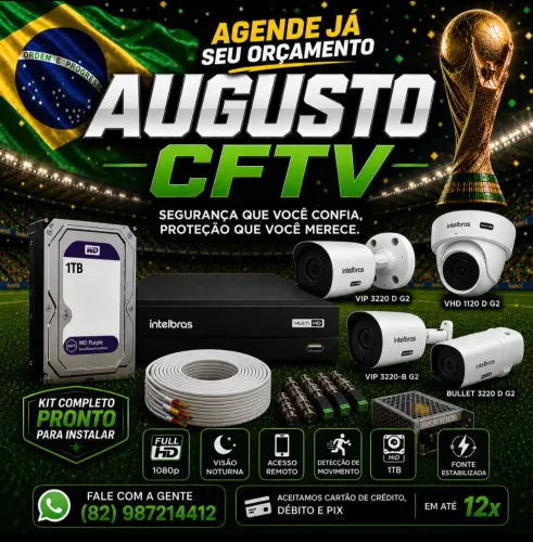 AUGUSTO CFTV VENDAS E ESTALACÃO 