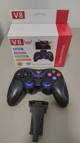 Controle Gamepad Gamer Bluetooth Android PC Celular Joystick