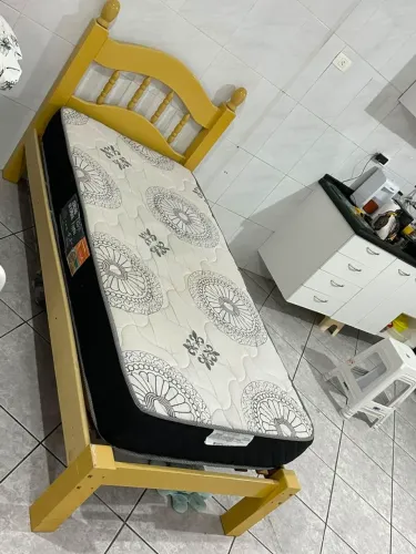 Cama viúva + colchão incluso