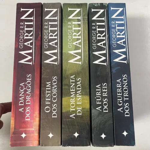 Coleção guerra dos tronos 5 volumes crônicas de gelo e fogo