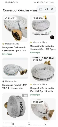 Mangueira de incêndio