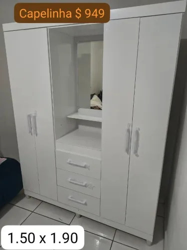 Guarda roupa capela entrega e montagem grátis 