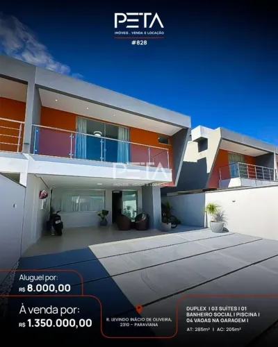 Casa Geminada com 3 quartos à Venda, Paraviana - Boa Vista