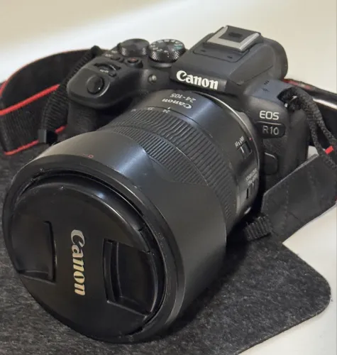 Canon R10 + lente Canon 24-105 f4 - IS USM série L