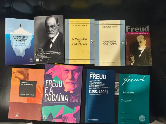 Lote de 9 Livros de Psicanálise (Freud, Roudinesco, Deleuze)