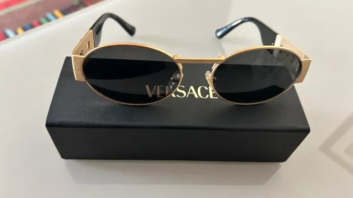 Óculos De Sol Versace Iconic Dourado original
