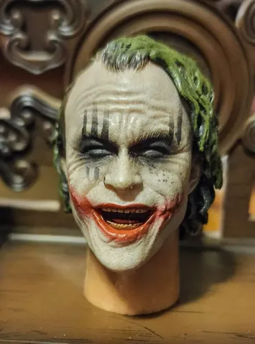 Head Joker sorrindo 1/6 não Hot Toys