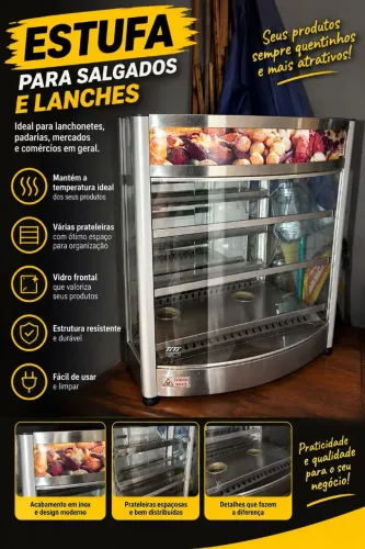 Vendo estufa para salgados