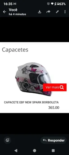 Capacete borboleta