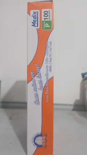 LUVA NITRÍLICA AZUL DESCARTÁVEL SEM PÓ - 100 UN TAM P r$ 18,50
